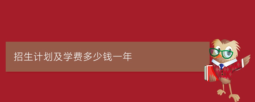 招生计划及学费多少钱一年