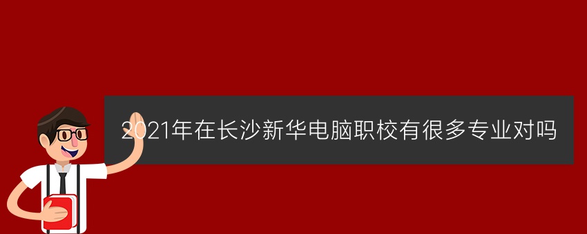 2021年在长沙新华电脑职校有很多专业对吗
